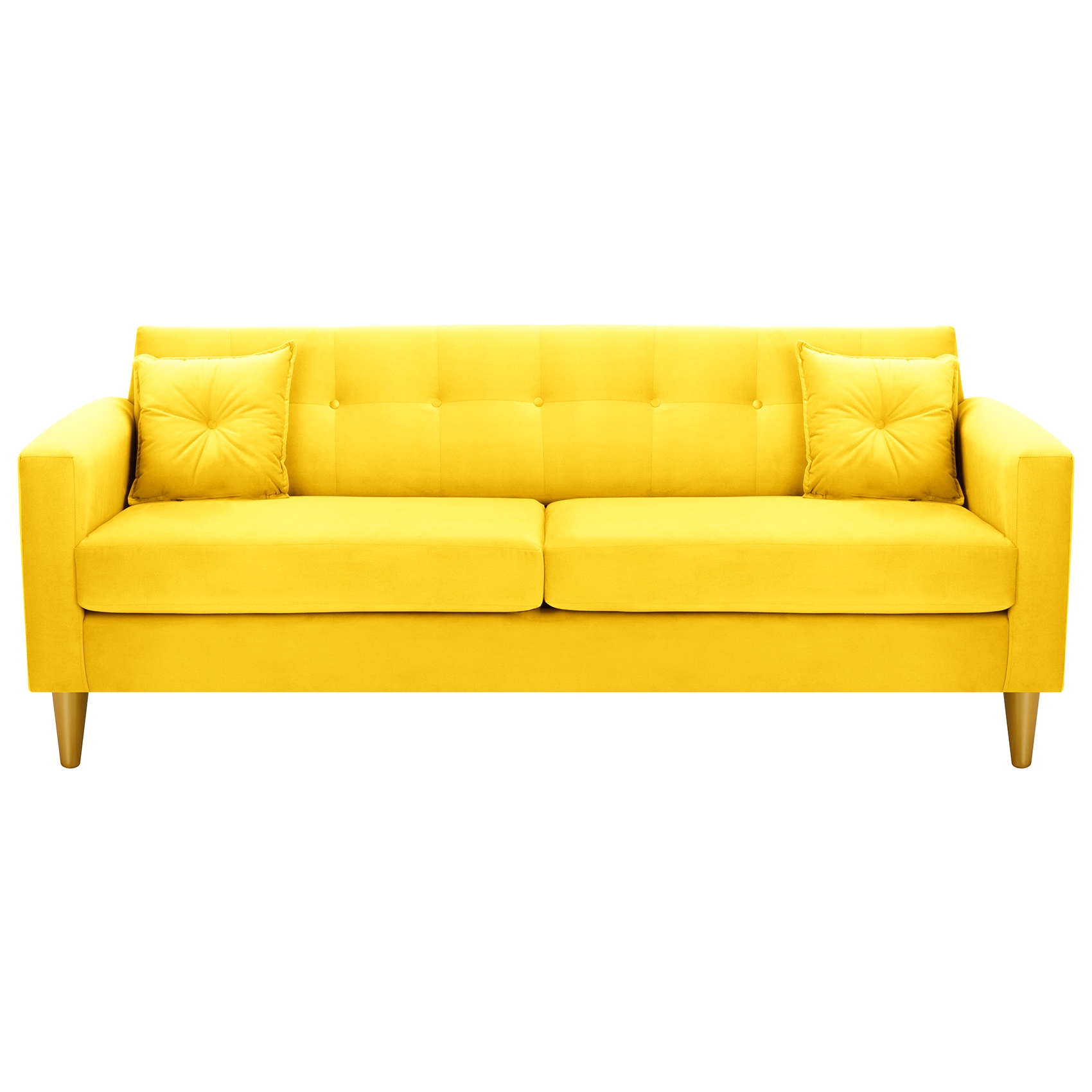 Bodevir - Sofa New Retro 3Cg Felpa 01 Amarillo