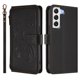 thumbnail image 2 of Funda Cartera Mariposa para [Samsung Galaxy S22 5G] con Soporte y Cremallera Negro, 2 of 6