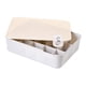 thumbnail image 2 of Caja De Almacenamiento De Ropa Interior, Organizador De Cajones De PP, Armario Apilable, Organizador De Gabinete, Tapa Beige, 15 Rejillas, 2 of 5