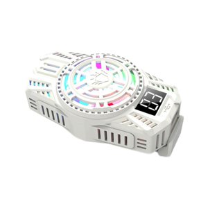 Magideal - Ventilador De Refrigeración Del Teléfono Radiador Refrigeración Rápida Semiconductor Portátil Enfriador Del Teléfono Disipador De Calor Ventilador Del , Blanco