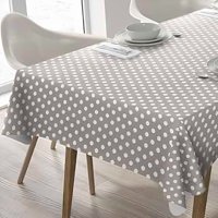 Mantel Rectangular Amelie Estampado / Puntos Gris – Doral