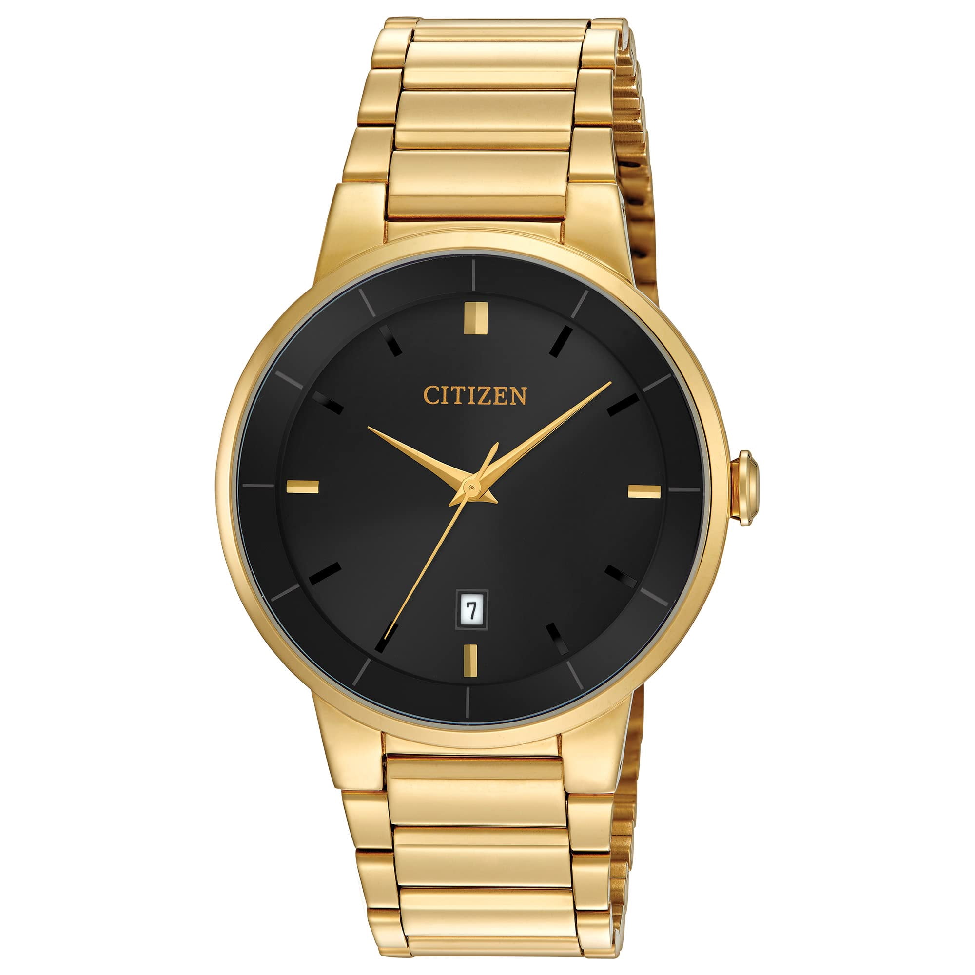 Reloj Citizen Quartz Bi5012-53e Para Hombre En Acero Inoxidable Dorado