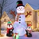thumbnail image 1 of Muñeco Inflable Aerwo Muñeco De Nieve Con Pingüinos 1.8m Led, 1 of 3