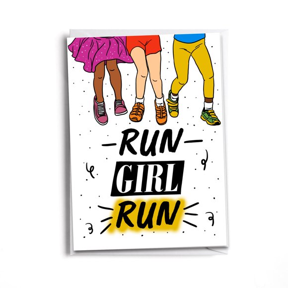 Tarjeta de Felicitación Sole Inspired – Corre, Chica, Corre