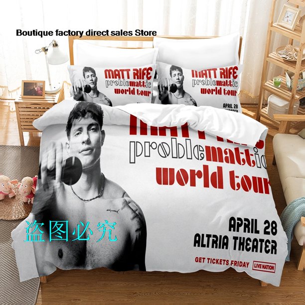 Hot Matt RifeBedding Set Single Twin Full Queen King Size Bed Set Adult Kid Bedroom Duvetcover Sets parure de lit BedBed Sheets