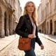 thumbnail image 2 of Bolso bandolera mujer antirrobo hombro ranuras tarjetas correa ajustable hombro, 2 of 8