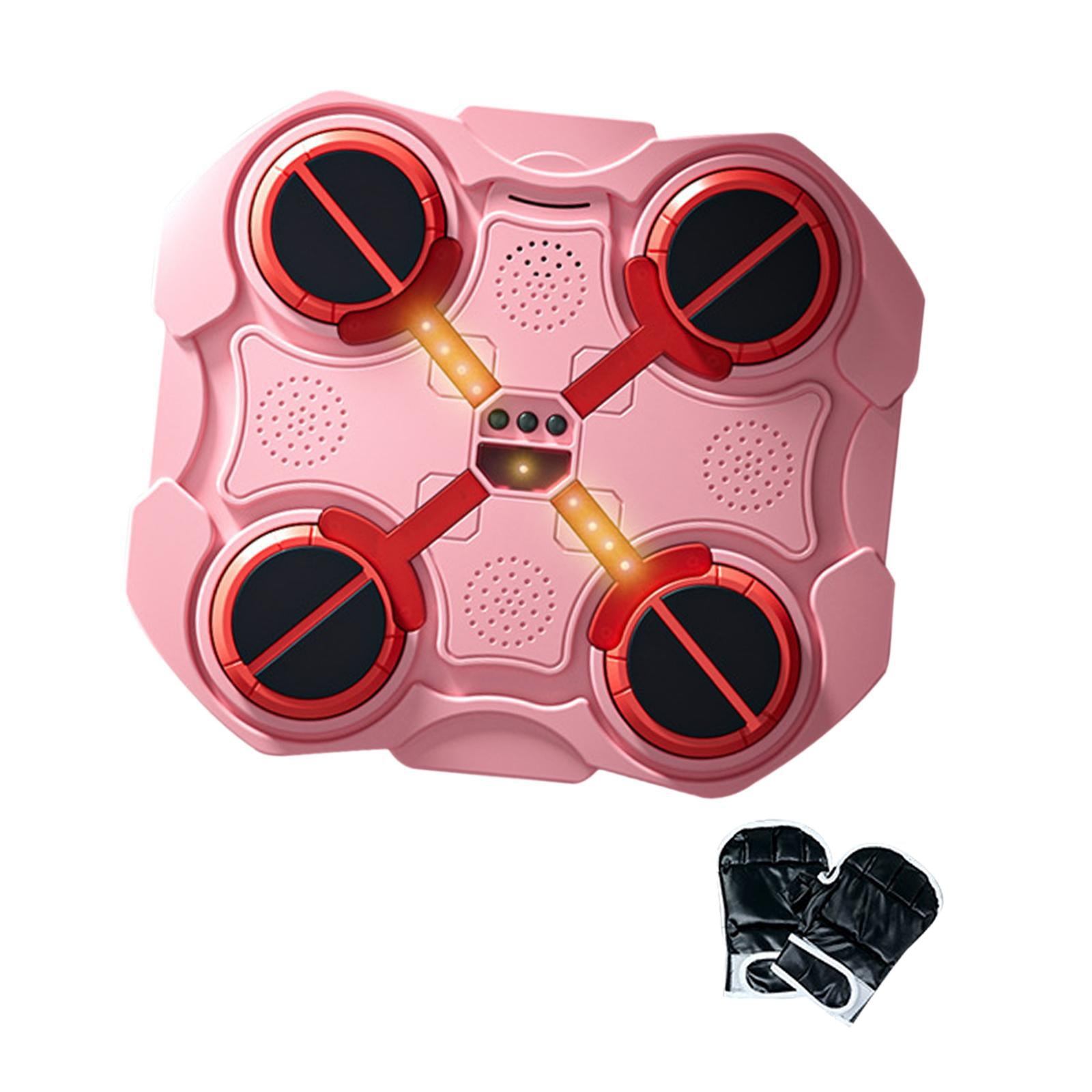 Magideal - Máquina De Boxeo Con Puntuación Musical, Tapete Para Objetivo De Boxeo, Entrenamiento Electrónico De Boxeo Para Niños, Objetivo De Boxeo Inteligente P Rosa