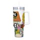 thumbnail image 2 of Carl el Coleccionista Vaso aislado de acero inoxidable con asa, diseño temático, regalo para familia, amigos y fans; incluye pajita y encaja en el portavasos estándar, 40 oz, 2 of 6