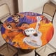 thumbnail image 5 of Coco theme Fitted Round Tablecloths Elastic Edged Table Covers Waterproof Table Cloth For Kitchen Holiday Party Tables Decor 150cm, 5 of 6