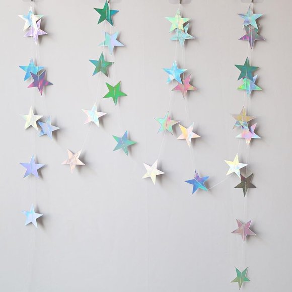 Guirnalda colgante Eeatour de estrellas, 3 unidades, 40 ft