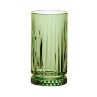 Pasabahce - Set De 4 Vasos Refresco Alto 435 Cc Verde Linea Elysia