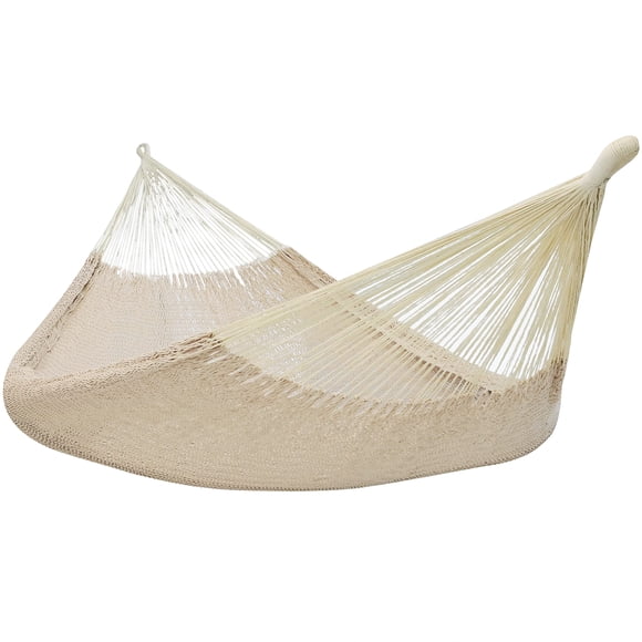 Hamaca doble tejida a mano Mayan de cuerda decorativa Sunnydaze para 625 lb