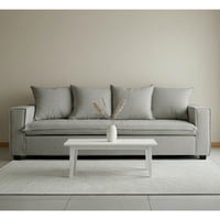 Luzyhogar - Sofá Madrid 200Cm - Lino Gris