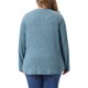 thumbnail image 3 of Agnes Orinda Cárdigan de Punto Acanalado para Mujer de Talla Grande Cuello en V con Botones Suéter Casual Ligero y Suave 3X Gris Azul, 3 of 6