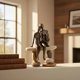 thumbnail image 2 of Escultura Lescafita Pareja Abstracta de Resina, 2 of 8