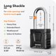 thumbnail image 2 of Candado NovLock con grillete de 5,9 cm resistente a la intemperie – paquete de 2, 2 of 9