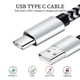 thumbnail image 2 of Cable USB tipo C QQLIKE de nailon trenzado de 1,8 m para Samsung Galaxy, 2 of 6