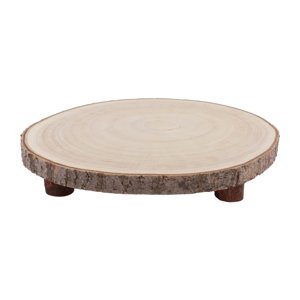 Magideal - Soporte De Madera Para Tartas, Bandeja De Madera Para Servir, Tabla De Quesos, Soporte Rústico Para Tartas De Inauguración De La Casa, Tartas De Boda