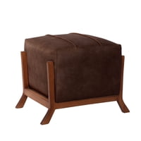 Latam Home - Pouf Marsella Cuero Kentucky Cafe Moro