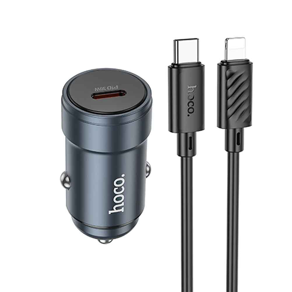 Hoco - Cargador Para Auto Carga Rapida 30w Compatible Iphone