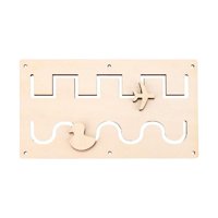 Magideal - Tablero Ocupado Para Niños Pequeños, Accesorios De Bricolaje, Actividad De Aprendizaje Educativo Temprano Para Niños, Avión, Juguetes De Viaje, Regalo , Seguimiento Seguimiento Ferroviario