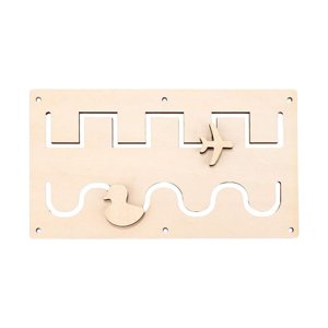 Magideal - Tablero Ocupado Para Niños Pequeños, Accesorios De Bricolaje, Actividad De Aprendizaje Educativo Temprano Para Niños, Avión, Juguetes De Viaje, Regalo , Seguimiento Seguimiento Ferroviario