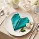 thumbnail image 2 of REGALWOVEN 12 Paquete de Servilletas de Tela, Servilletas de Cena Lavables y Reutilizables de Satén para Restaurante, Bodas, Eventos y Fiestas Azul Pavo Real 12x12 pulgadas, 2 of 6