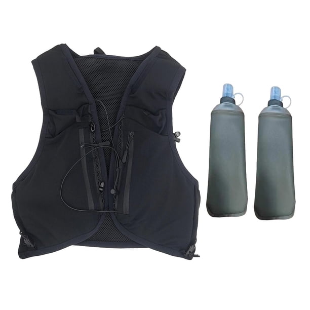 Paquete de hidratación de hidratación de hidratación con botellas de botellas de agua Bolsa deportiva maratoniana para hombres mujeres para trotar la M