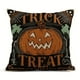 thumbnail image 2 of 4pcs/set, Linen Blend Throw Pillow Covers 18x18 Inch Vintage Halloween Scaredy Cats Pumpkins Skeletons Home Decor Pillowcase Square Cushion Covers For Sofa Bed Couch, 2 of 4