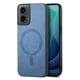 thumbnail image 1 of Magnetic Slim Case for Motorola Moto G 2024 with Camera Guard & Anti-Scratch Back Blue, 1 of 6