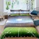 thumbnail image 1 of Green Football Field Duvet Cover Soccer Field Comforter Cover Sport Games Bedding Set Polyester Quilt Cover Boys, 1 of 5