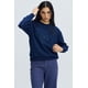 thumbnail image 1 of Polerón Mujer Oversize Bordado Azul, 1 of 4