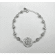thumbnail image 3 of Pulsera san benito protector plata fina 925 con circones #3, 3 of 3