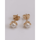 thumbnail image 2 of Aros Perla Pistilos 3mm Baño Oro Hipoalergénico Libre Níquel, 2 of 3