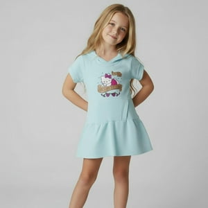 Vestido Niña Hello Kitty Turquesa 3