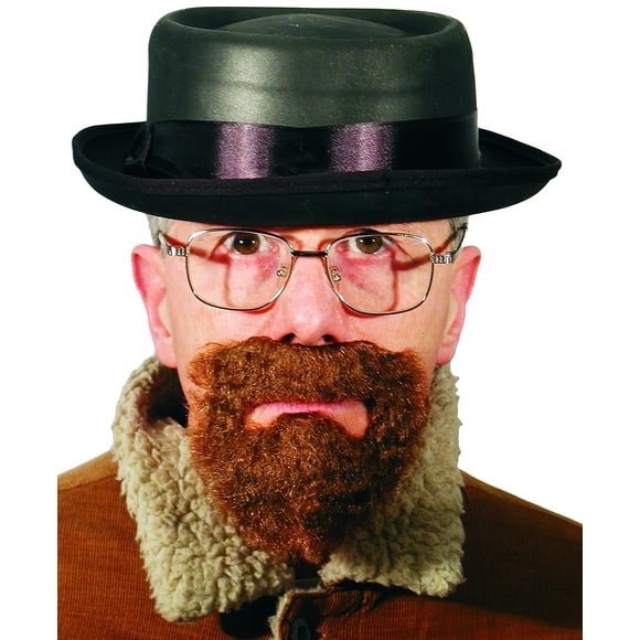 Kit para hombre HMS Badness Brown con sombrero, gafas y barba autoadhesiva