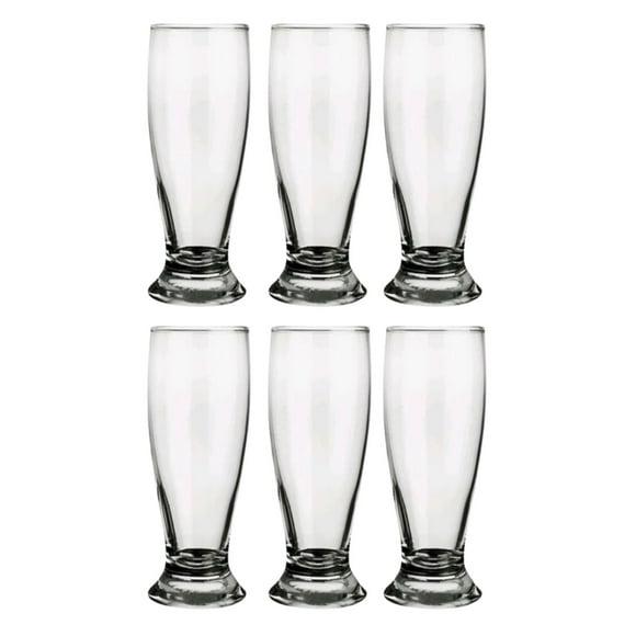 Set 6 Vasos Cerveceros Munich de 300mL Vidrio Cocina Nadir