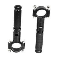 Ioensy - 1 Par De Estriberas Para Motocicleta, Fáciles De Instalar, Universales, Reemplazan A Las Plegables, Color Negro.