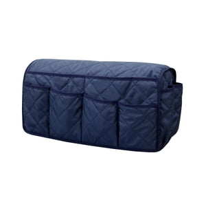 Magideal - Organizador Multiusos Para Reposabrazos De Sofá, Bolsa De Almacenamiento Reclinable De Gran Capacidad, 14 Bolsillos, Reposabrazos Para Silla, Caddy , Azul Oscuro