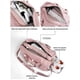 thumbnail image 3 of Bolsa de deporte para gimnasio, mochila de viaje, bolsa de fitness, color rosa, con compartimento para zapatos y bolsillo independiente para viajes, natación, yoga, bolsa de lona para mujeres y hombre, 3 of 8