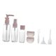 thumbnail image 4 of Juego De 8 Botellas De Viaje Rellenables Para Crema Cosmética Accesorios A Prueba De Fugas Rosa, 4 of 5