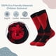 thumbnail image 4 of Calcetines de esquí para niños, paquete de 2 pares de calcetines de snowboard para niños y niñas pequeños, diseño por encima de la pantorrilla con puño antideslizante., 4 of 7