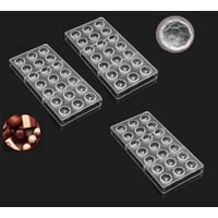 Genérico - Pack 3 Moldes Chocolate Molde Chocolate Policarbona Diamante