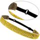 thumbnail image 3 of Diadema ancha ajustable antideslizante con purpurina brillante para mujeres, niñas y adolescentes, 3 of 5