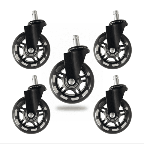 Atenza - Pack 5 Ruedas Silla Gamer Oficina De Silicona Tipo Roller