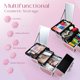 thumbnail image 2 of Estuche para cosméticos Makeup Train Case Joligrace con espejo y candado en forma de sirena, 2 of 9
