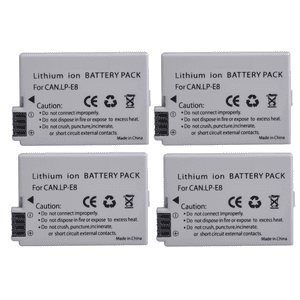 Genérico - 4 Baterías Lp-E8 Canon Alternativa