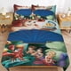 thumbnail image 1 of Little Mermaid 3 Piece Comforter Bedding 1 Set Super Soft Quilt Cover with 2 Pillowcases Funny Merch Movie Fans Gifts for Girls Boys Kids Adults, 1 of 5