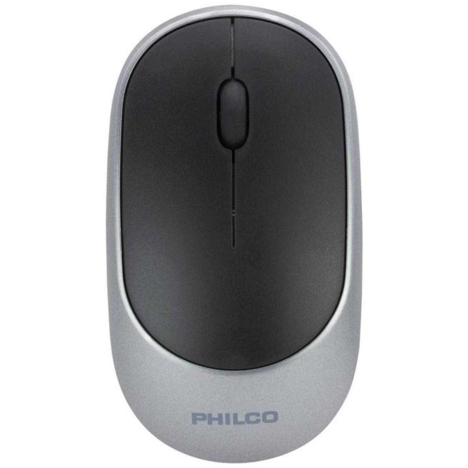 Philco - Mouse Inalambrico Usb Silencioso 3 Botones Gris