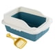 thumbnail image 5 of Bandeja De Arena Para Mascotas Con Pala Kitty Animales Peque?os Caja De Arena Para Gatos Con Parte Superior Abierta Azul S 27x18x15CM, 5 of 5